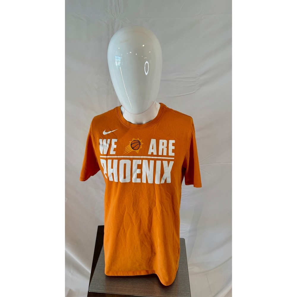 Nike Phoenix Suns Mens Large Orange We Are Phoenix Dri-FIT Graphic T-Shirt NBA